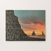 Reynisdrangar Sea Cliffs Island Puzzle (Horizontal)