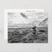 Reynisfjara Beach Cairn Postkarte (Vorne/Hinten)