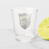 Reynisfjara Beach Island Reisen Vintag Schnapsglas (Rückseite)