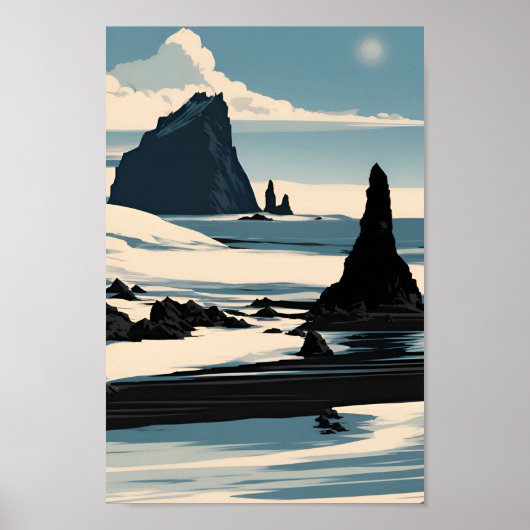 Reynisfjara Beach Poster (Vorne)