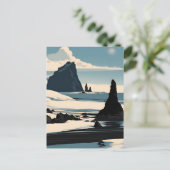 Reynisfjara Beach Postkarte (Stehend Vorderseite)