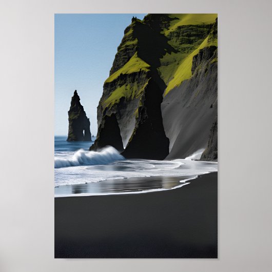 Reynisfjara Black Sand Beach Poster (Vorne)