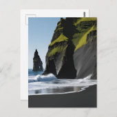 Reynisfjara Black Sand Beach Postkarte (Vorne/Hinten)