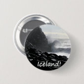 Reynisfjara Strand Island Button (Vorne & Hinten)