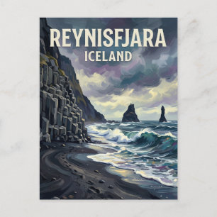 Reynisfjara Strand Island Postkarte
