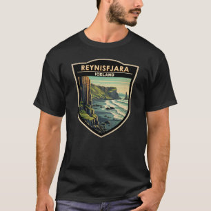 Reynisfjara Strand Island Reise Kunst Vintage T-Shirt