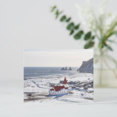 REYNISKIRKJA - VÍK Í MÝRDAL, ISLAND POSTKARTE (Stehend Vorderseite)