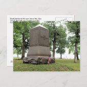 Reynolds Death Marker Postcard Postkarte (Vorne/Hinten)