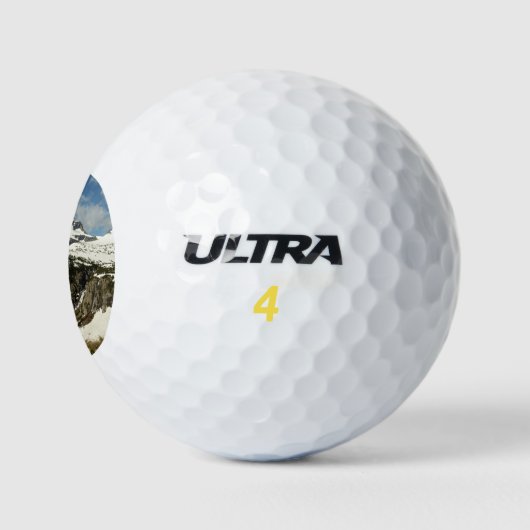 Reynolds Mountain vom Logan Pass beim Glacier Park Golfball (Logo)