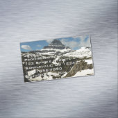 Reynolds Mountain vom Logan Pass beim Glacier Park Magnetische Visitenkarte (Beispiel)