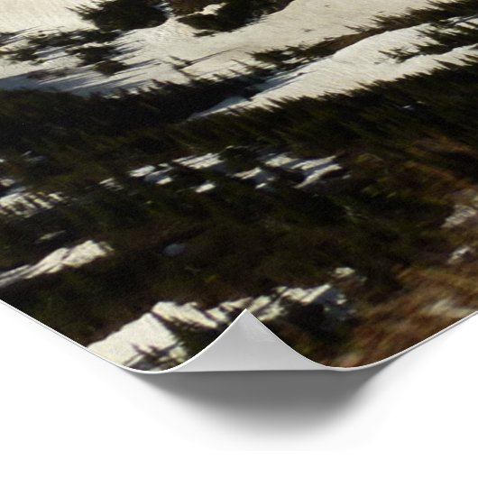 Reynolds Mountain vom Logan Pass beim Glacier Park Poster (Ecke)