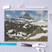 Reynolds Mountain vom Logan Pass beim Glacier Park Seidenpapier (Handwerk)