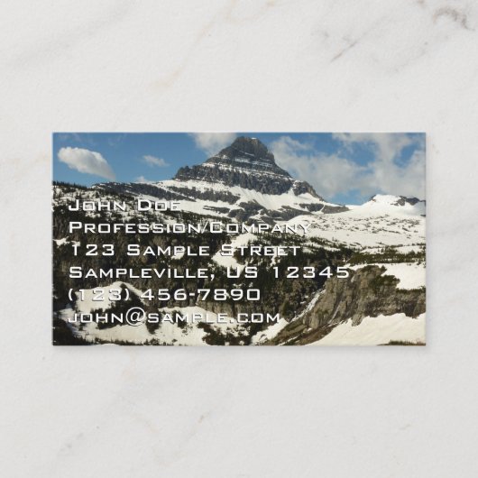 Reynolds Mountain vom Logan Pass beim Glacier Park Visitenkarte (Vorderseite)