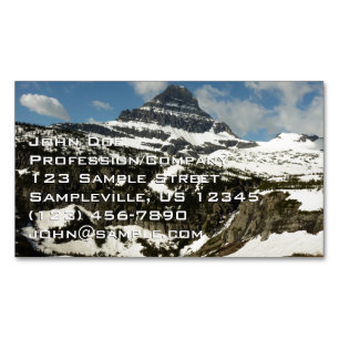 Reynolds Mountain vom Logan Pass im Glacier Park Magnetische Visitenkarte