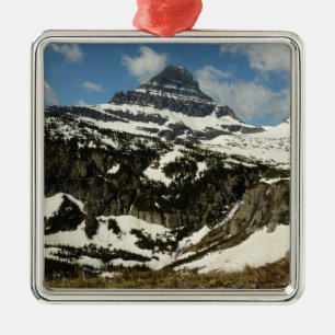 Reynolds Mountain vom Logan Pass im Glacier Park Ornament Aus Metall