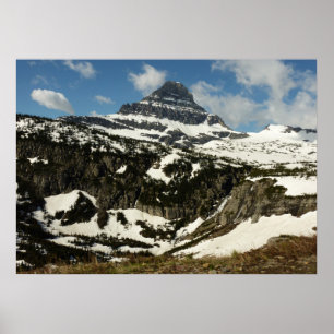 Reynolds Mountain vom Logan Pass im Glacier Park Poster