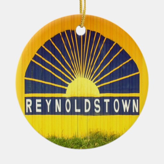 Reynoldstown, Atlanta, Georgia, Frohe Weihnachten Keramikornament (Vorne)