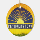 Reynoldstown, Atlanta, Georgia, Frohe Weihnachten Keramikornament (Links)