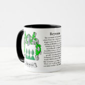 Reynoso Familien-Wappen Tasse (Vorderseite Links)