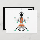 Rez-Messingkrieger Postkarte (Vorne/Hinten)