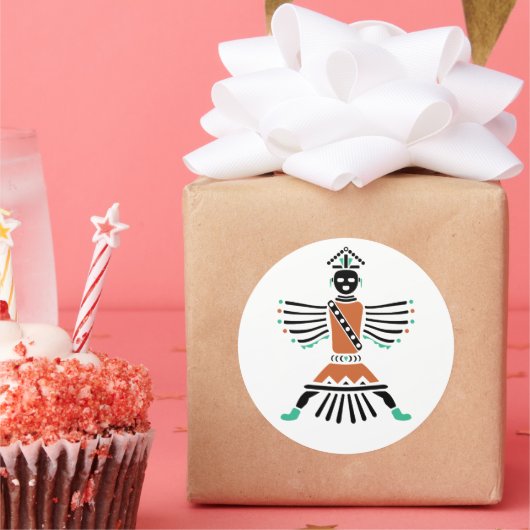 Rez-Messingkrieger Runder Aufkleber (Party)