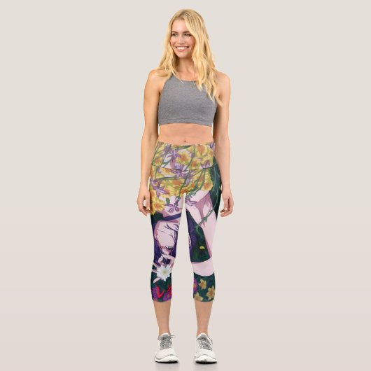 Reze Chainsaw-Mann Capri Leggings (Vorderseite)