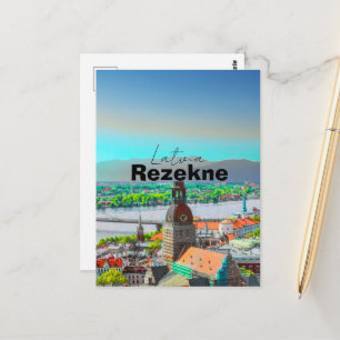 Rezekne Poster, Rezekne Wandkunst, Rezekne Druck,  Postkarte