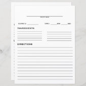 Rezept (Vorne/Hinten)