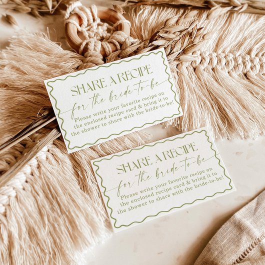 Rezept-Anfrage-Karte, frisch vom Markt Begleitkarte