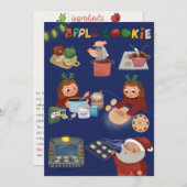 Rezept Apple Cookies Grußkarte für Weihnachten Einladung (Vorne/Hinten)