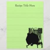 Rezept-Binder-Blätter 8.5x11 anpassbar auf beiden  (Vorderseite)