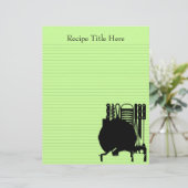 Rezept-Binder-Blätter 8.5x11 anpassbar auf beiden (Stehend Vorderseite)