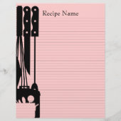 Rezept-Binder-Blätter 8.5x11 anpassbar auf beiden (Rückseite)