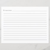 Rezept Blatt modern Einfach elegant (Rückseite)