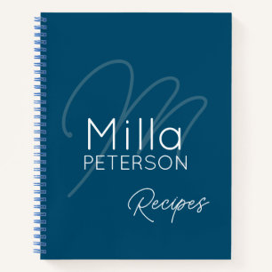 Rezept Buch Blau