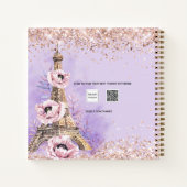 Rezept Buch Französisch kochen violett Rose Paris (Rückseite)