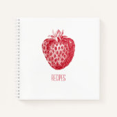 Rezept Buch mit Erdbeerabdeckung (Vorderseite)