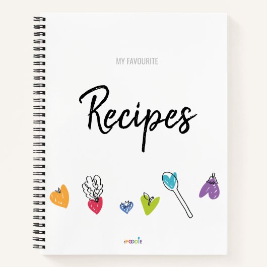 Rezept Buch zum Schreiben (Vorderseite)