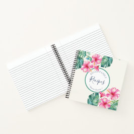 Rezept Bücher Rosa Aquarellfarben Blume Grüne