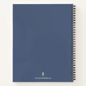 Rezept Bücher Watercolor Blue Crab Muster (Rückseite)