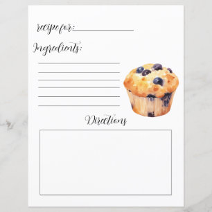 Rezept Buchseite für Blueberry Muffins