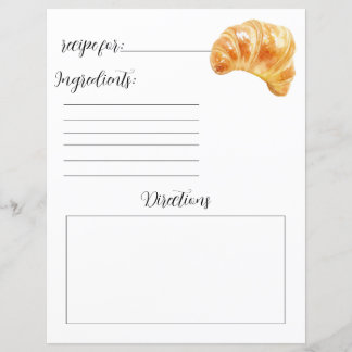Rezept Buchseite für Croissants