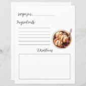 Rezept Buchseite für hausgemachte Eiscreme (Vorne/Hinten)