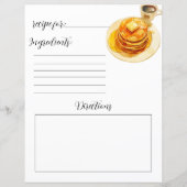 Rezept Buchseite für hausgemachte Fluffy Pancakes (Vorderseite)