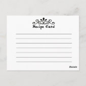 Rezept Card Antique Kentucky Postkarte (Rückseite)