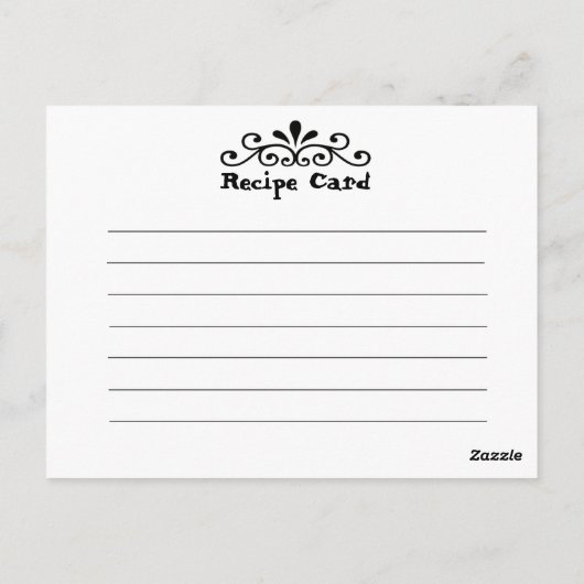 Rezept Card Antique Kentucky Postkarte (Rückseite)