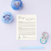 Rezept Card Boho Blumenbudget Flyer (Einzeln)