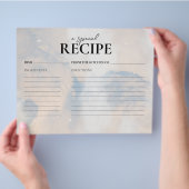 Rezept Card Sie ist auf Cloud 9 Brautparty Game Flyer (Hand)