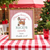 Rezept Card Weihnachtsmarkt Brautparty-Zeichen Poster