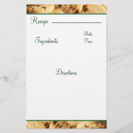 Rezept Chocolate Chip Cookie Card Stationär
